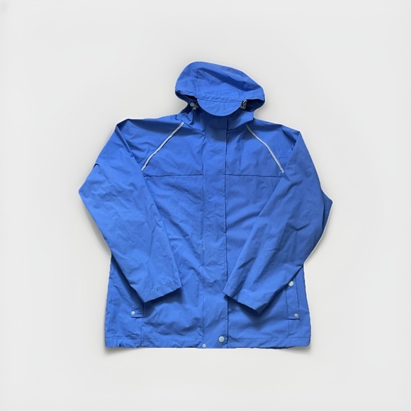 Cabela's Jackets & Blazers - Cabela's Women's Hooded Rain Jacket Sz S Blue Periwinkle